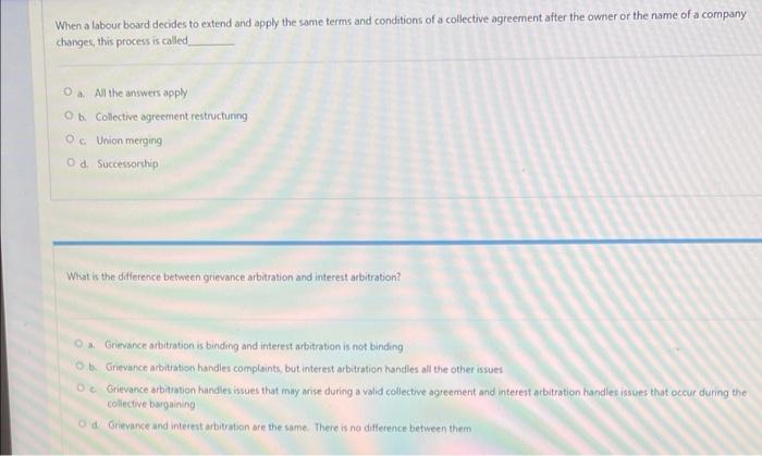 When a labour board decides to extend and apply