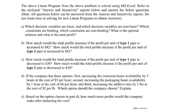 Louis Payton Company produces two basic types of