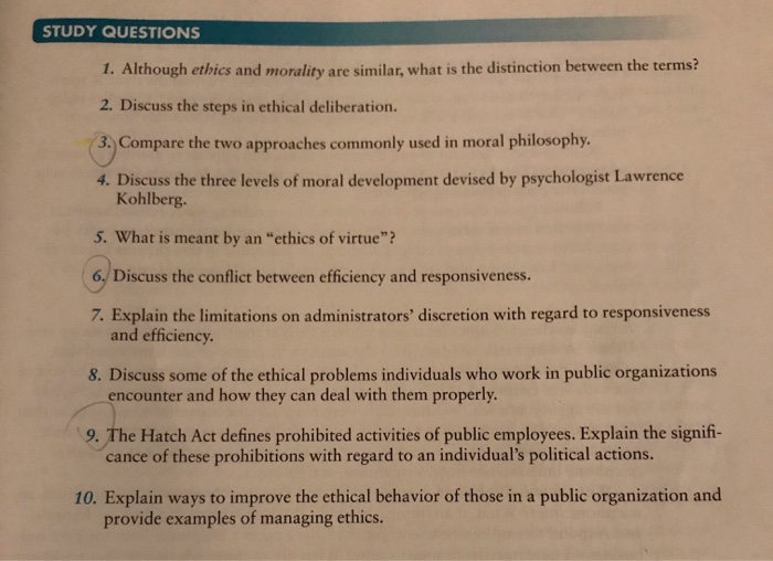 3, 6, & 9 please. STUDY QUESTIONS 1. Although