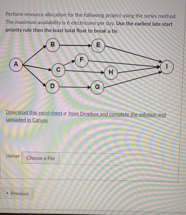 Perform resource allocation for the following