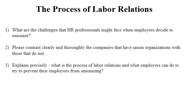 Can you help with the labor relations process?