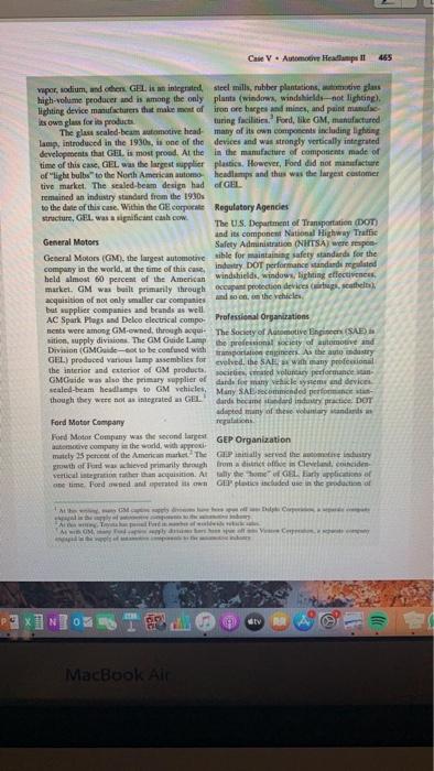 please read the case study and answer questions