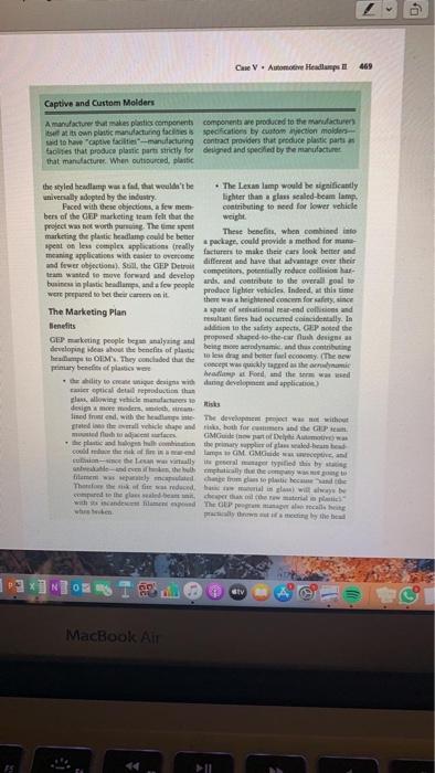 please read the case study and answer questions