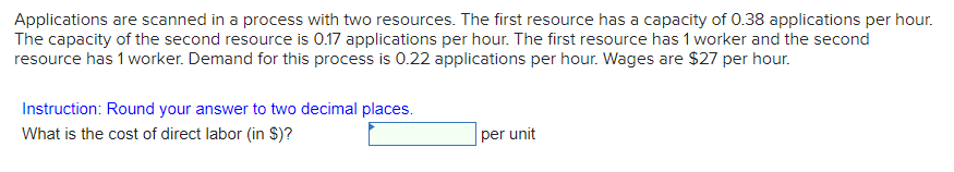 Applications are scanned in a process with two