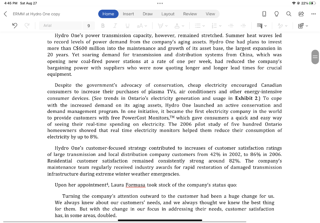 . How does Hydro One make money? 1. What are the