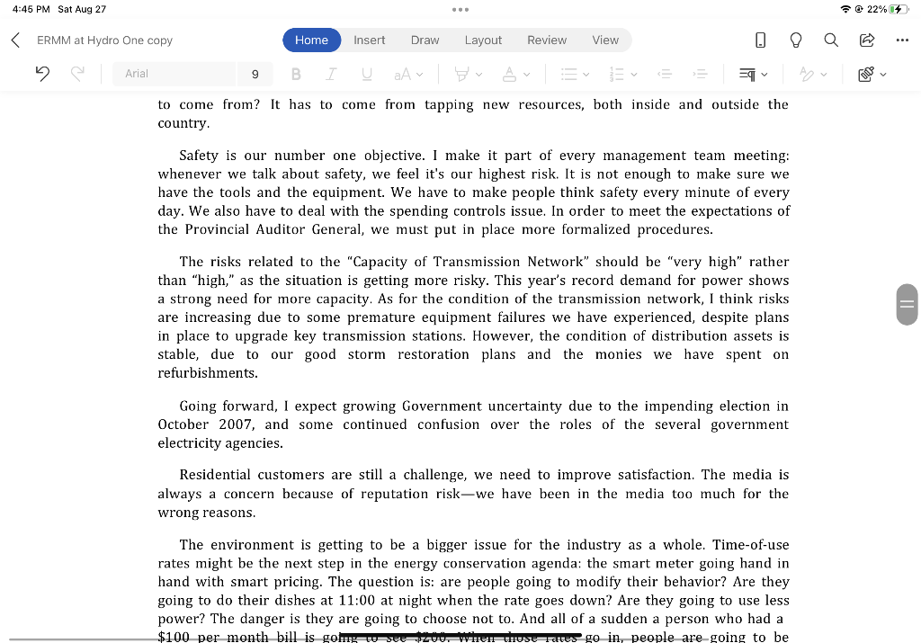 . How does Hydro One make money? 1. What are the