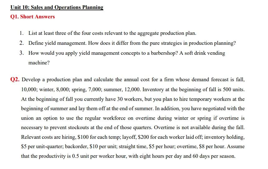 please write in typing Unit 10: Sales and