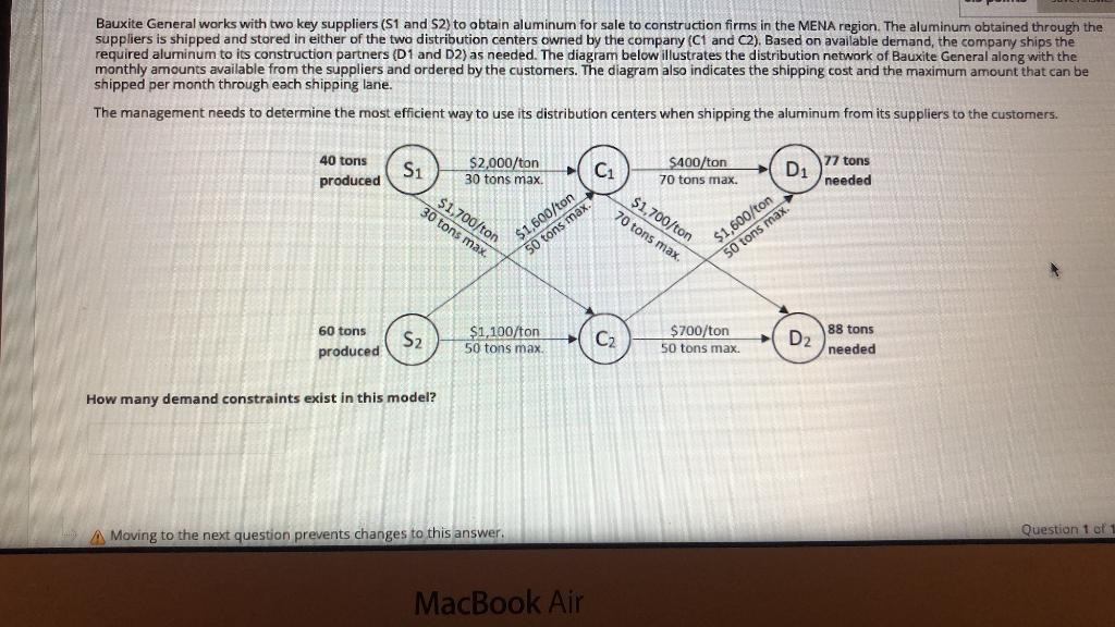 A Moving to the next question prevents changes to