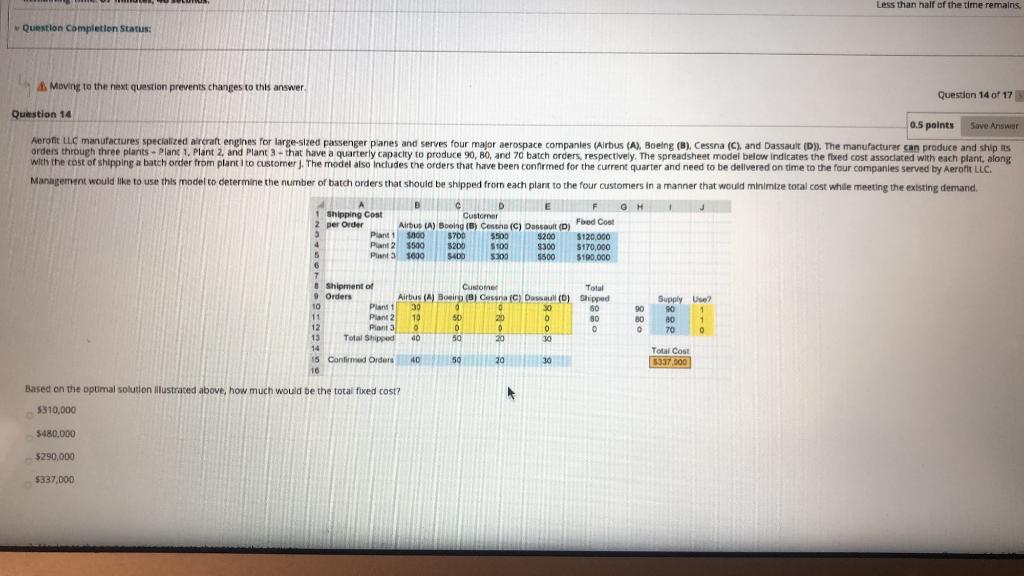 A Moving to the next question prevents changes to