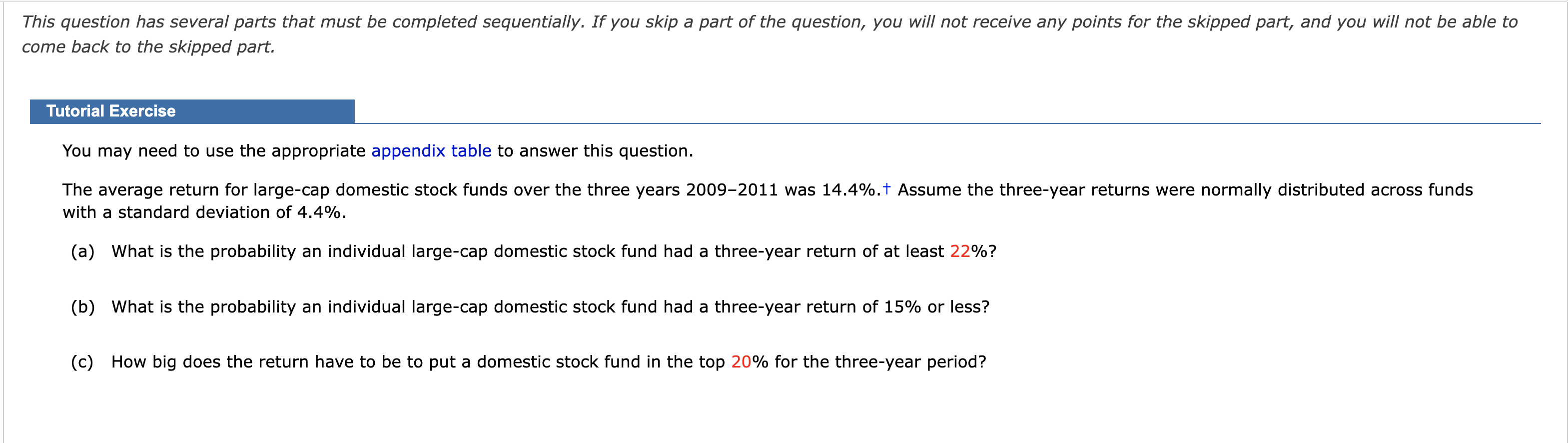 This question has several parts that must be