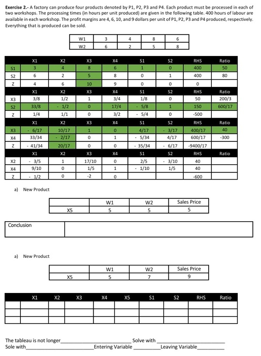 Optimization methods. SOLVE BY SENSITIVITY-ADD