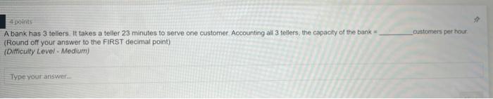 need asap please these two. customers per hour 4