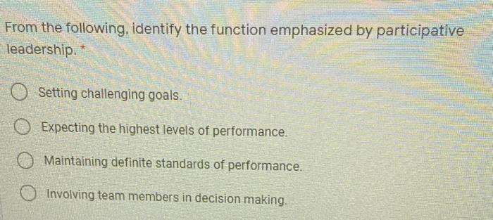 From the following, identify the function