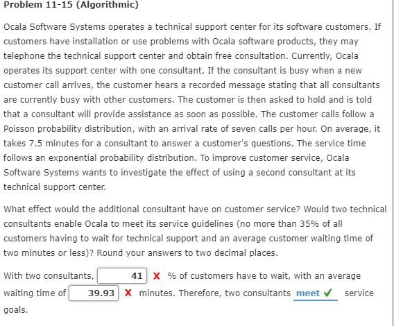 Problem 11-15 (Algorithmic) Ocala Software