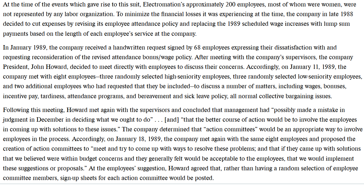 At the time of the events which gave rise to this