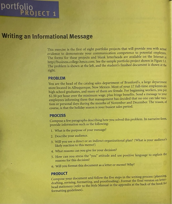 portfolio PROJECT 1 Writing an Informational