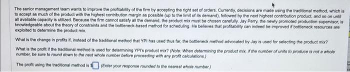 Please help me find a) the profit using the