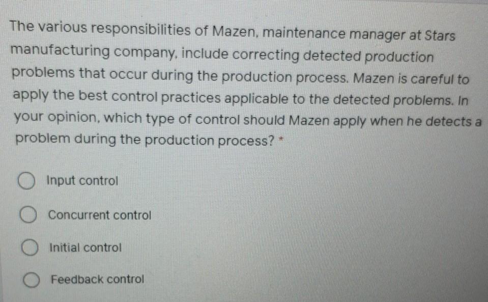 The various responsibilities of Mazen,