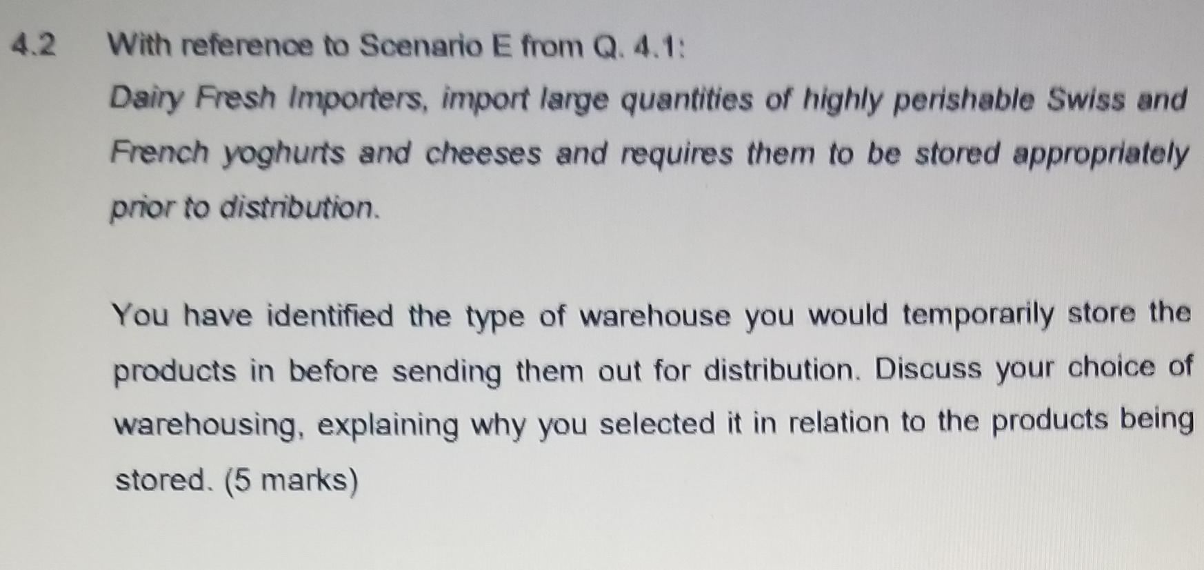 Could I kindly ask for help with Question 4.1 and
