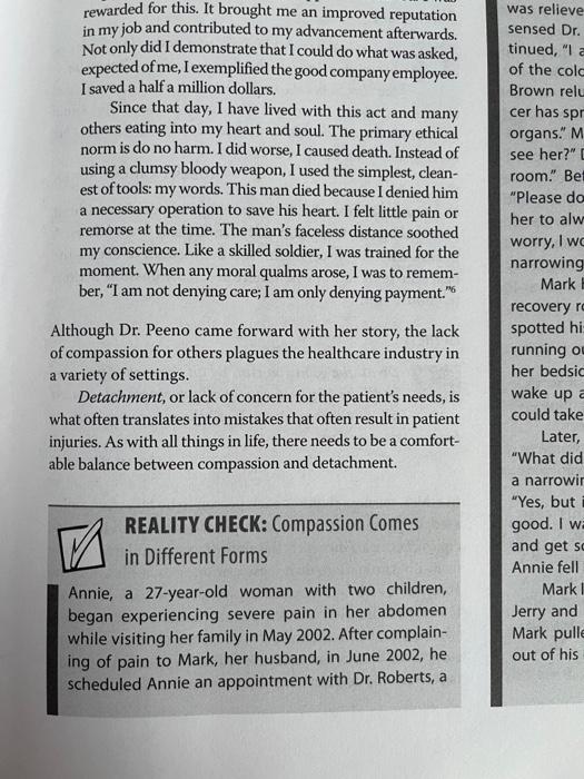 "Compassion comes in different Form case study"