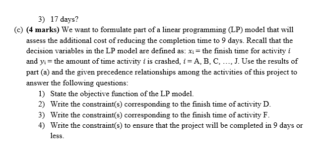 QUESTION #5: [10 Marks] McGee Carpet and Trim