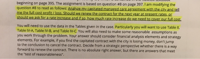 beginning on page 395. The assignment is based on