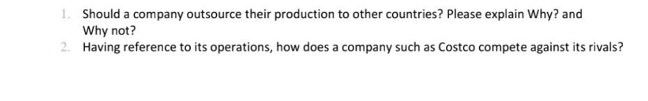 full answer include 2 ques 1. Should a company