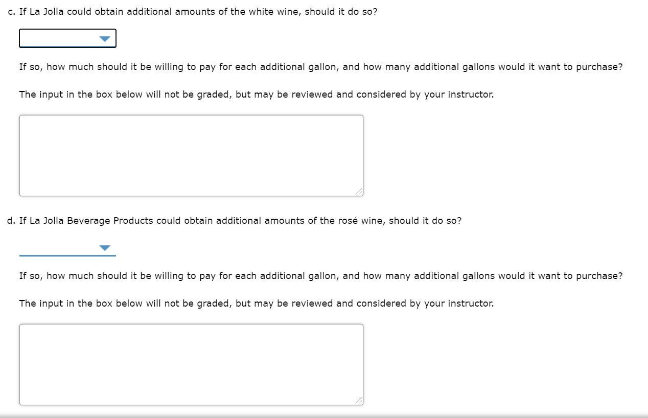 Problem 8-29 (Algorithmic) La Jolla Beverage