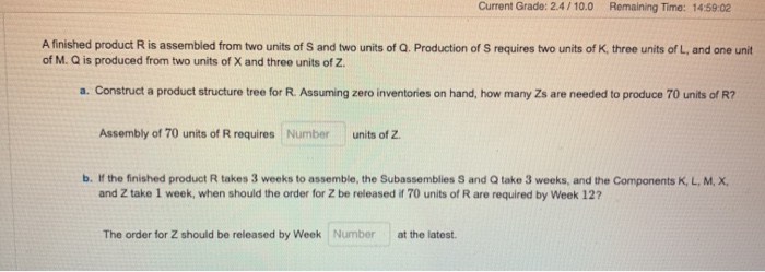 Current Grade: 2.4/10.0 Remaining Time: 14:59:02