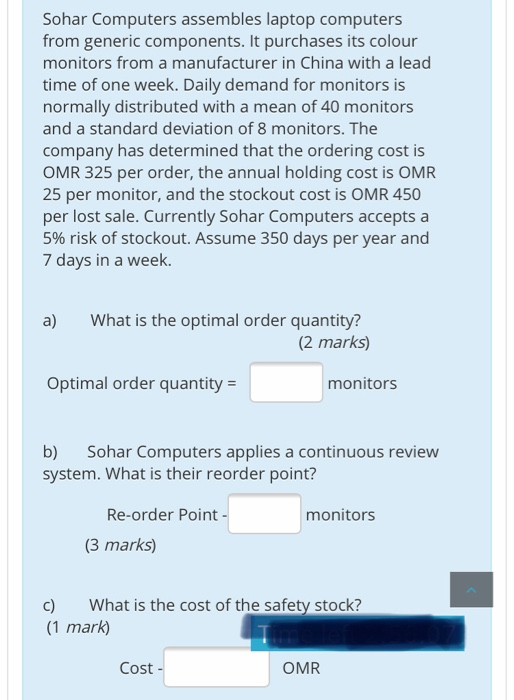 Need some help please! Sohar Computers assembles