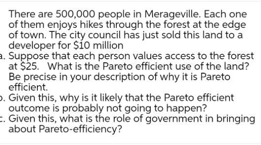 There are 500,000 people in Merageville. Each one