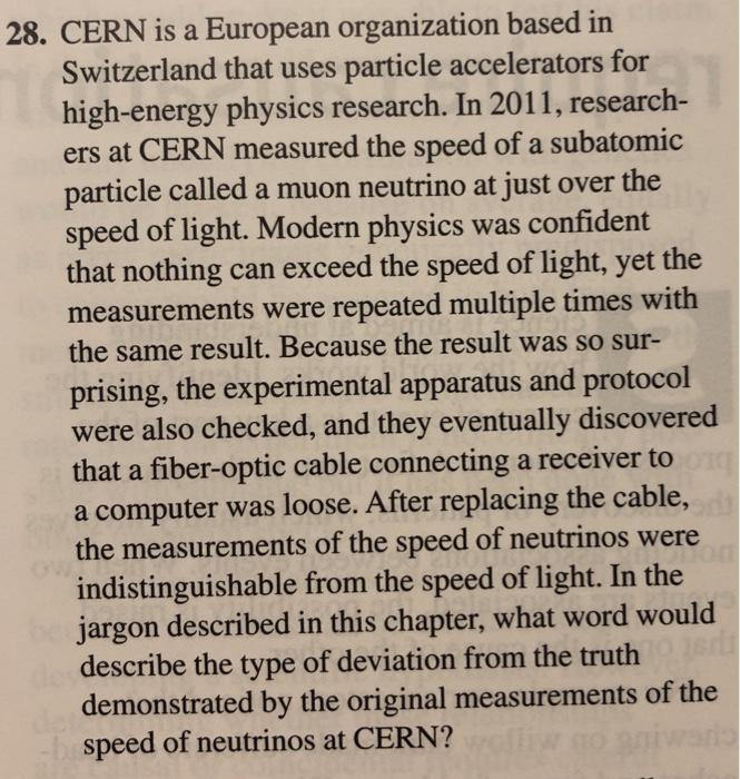 28. CERN is a European organization based in