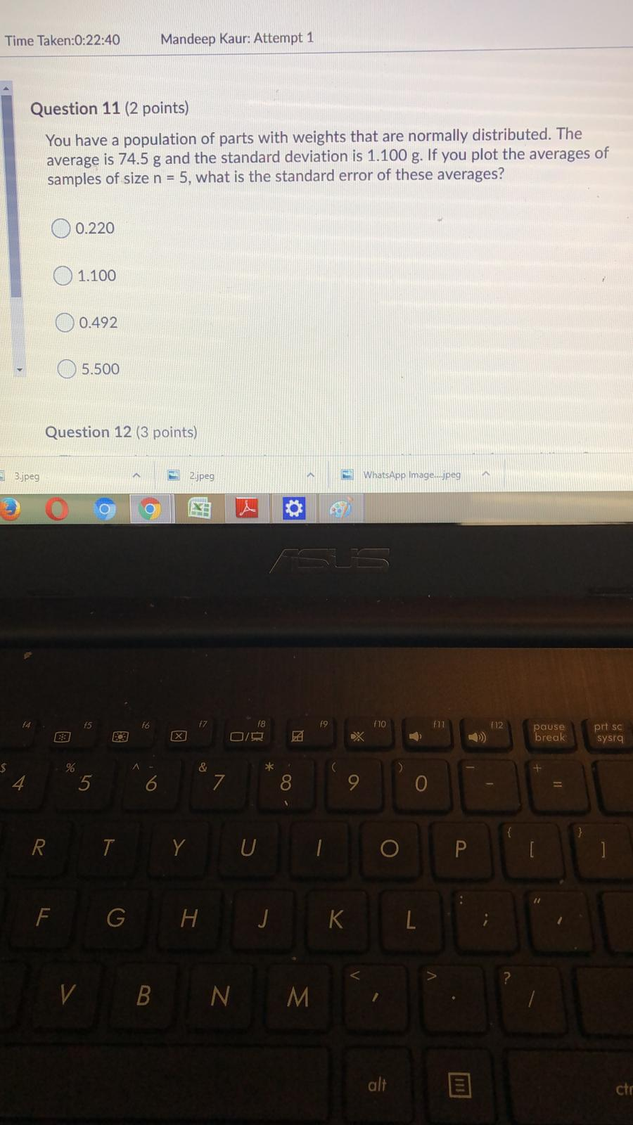 Time Taken:0:22:40 Mandeep Kaur: Attempt 1