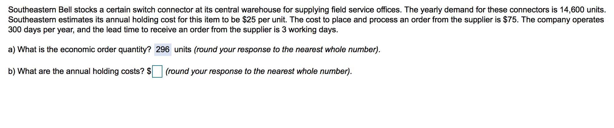 Southeastern Bell stocks a certain switch