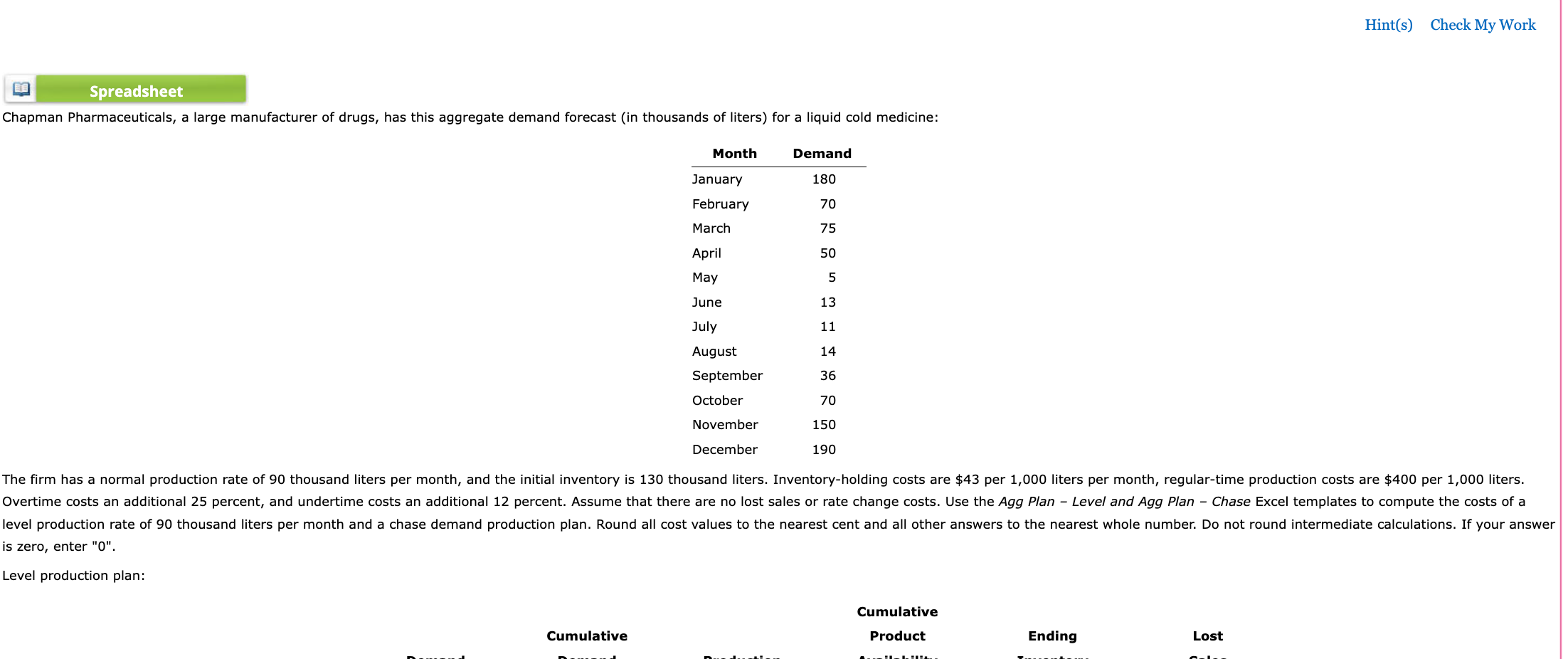 this is all one question! Hint(s) Check My Work