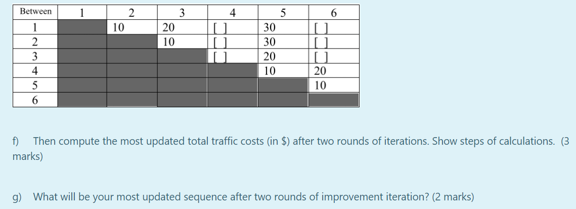 Question 1 - about layout decisions (Total 20