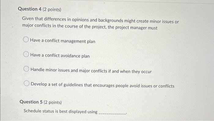 Options for 5 are: A bar chart An analysis tree