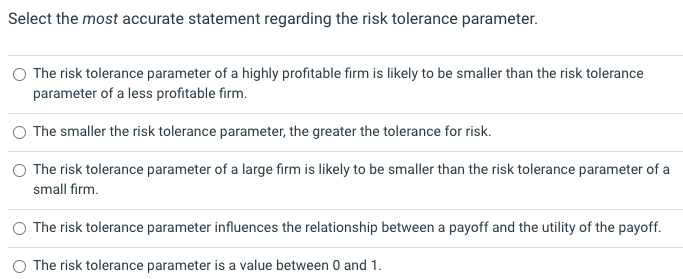 Select the most accurate statement regarding the