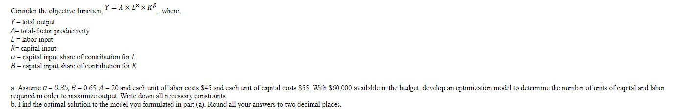 Please show before and after solver. WITH