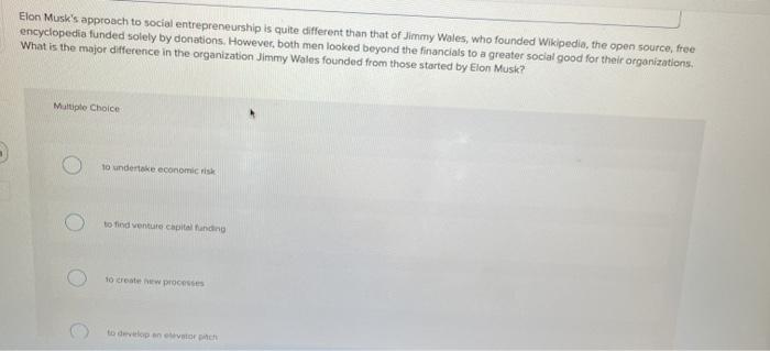 Elon Musk's approach to social entrepreneurship