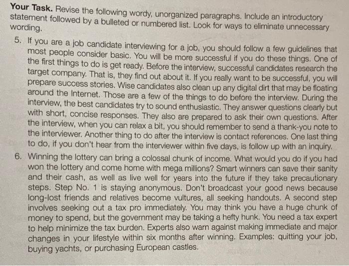 O WRITING IMPRO SENTENCE TYPE (OBJ. 3) Your Task.