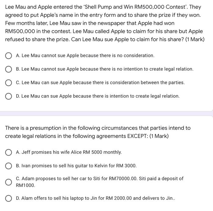 Lee Mau and Apple entered the 'Shell Pump and Win