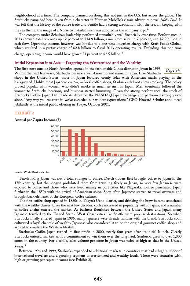 Based on the chapter 7. INTERNATIONAL STRATEGY: