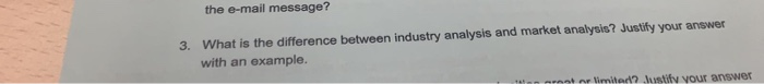 the e-mail message? 3. What is the difference