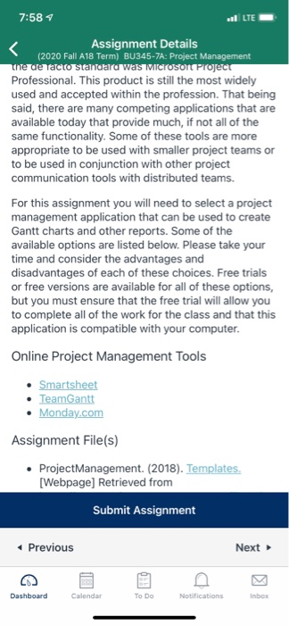 gannt chart and schedule how to do one? LTE 7:58