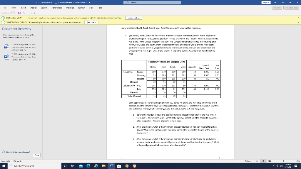 Sign in Share Comments X X TL 721 - Assignment