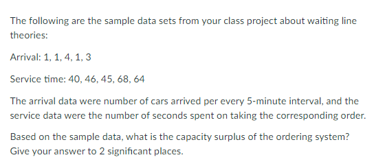 The following are the sample data sets from your