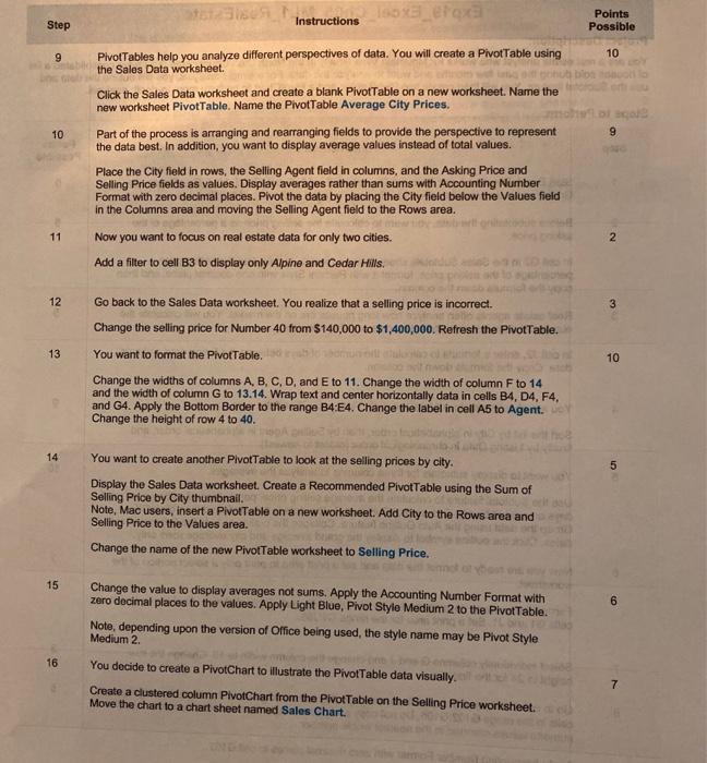 please answer all questions with the given excel