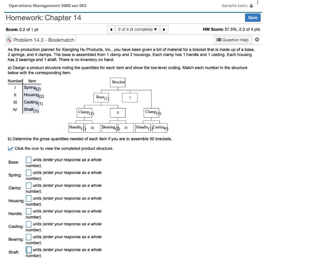 Operations Management 3080 sec 003 danielle beim