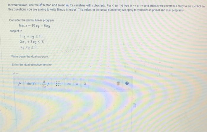 In what follows, use the a button and select a